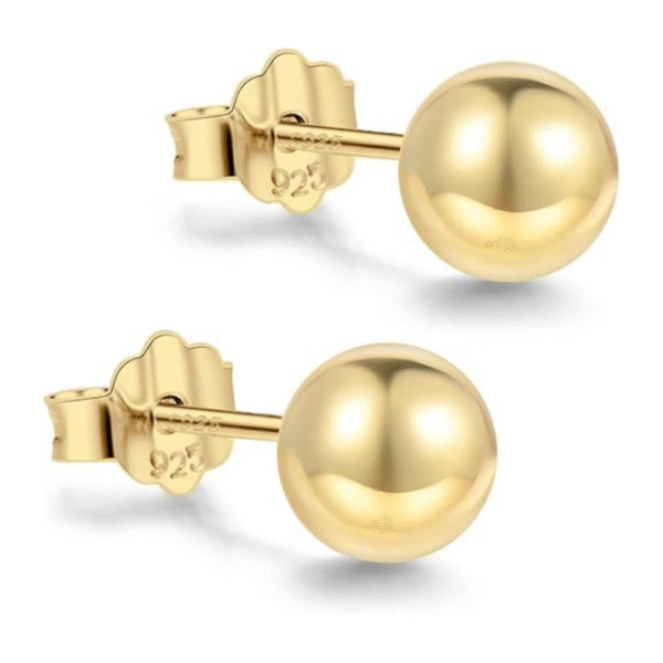 Sterling Silver Ball Stud Earrings 4mm