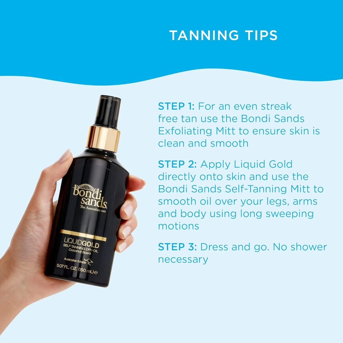 Bondi Sands  Self-Tanning Liquid Gold Dry Oil (150m) - Image 3
