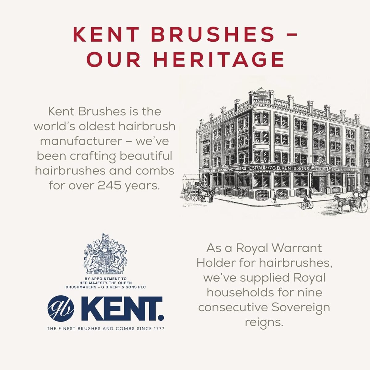 Kent Brushes Style Professional Fine Toothed Tail Comb - Image 2
