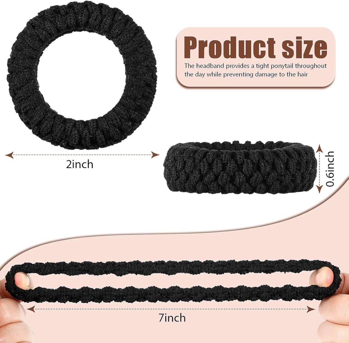 Hair Ties Seamless No-Crease (16 pieces) - Image 5