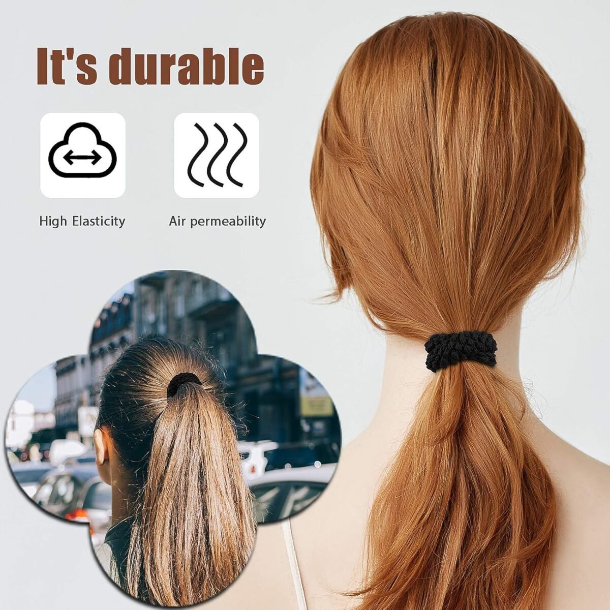 Hair Ties Seamless No-Crease (16 pieces) - Image 2