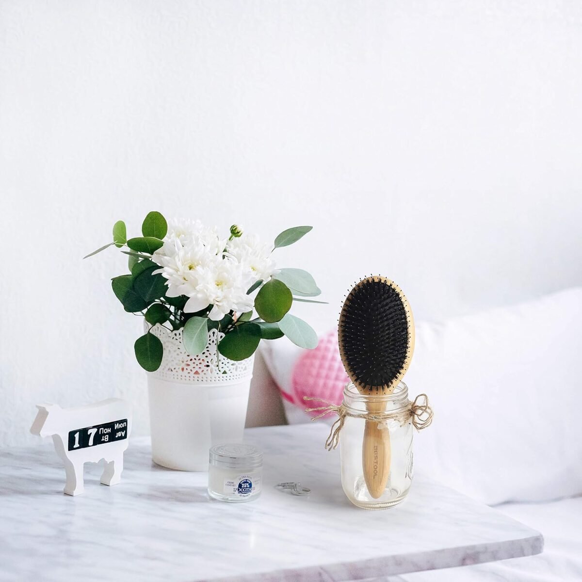 Boar Bristle Hair Brush - Image 5