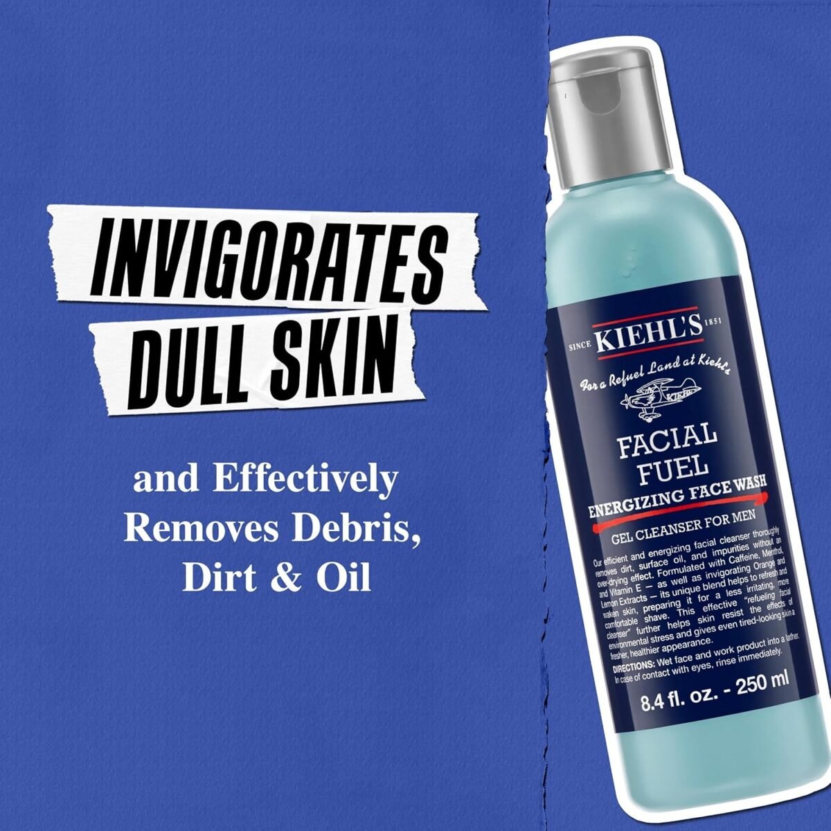 Kiehl's Facial Fuel Energizing Face Wash (250ml) - Image 5